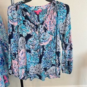 Lilly Pulitzer Elsa Silk top.
